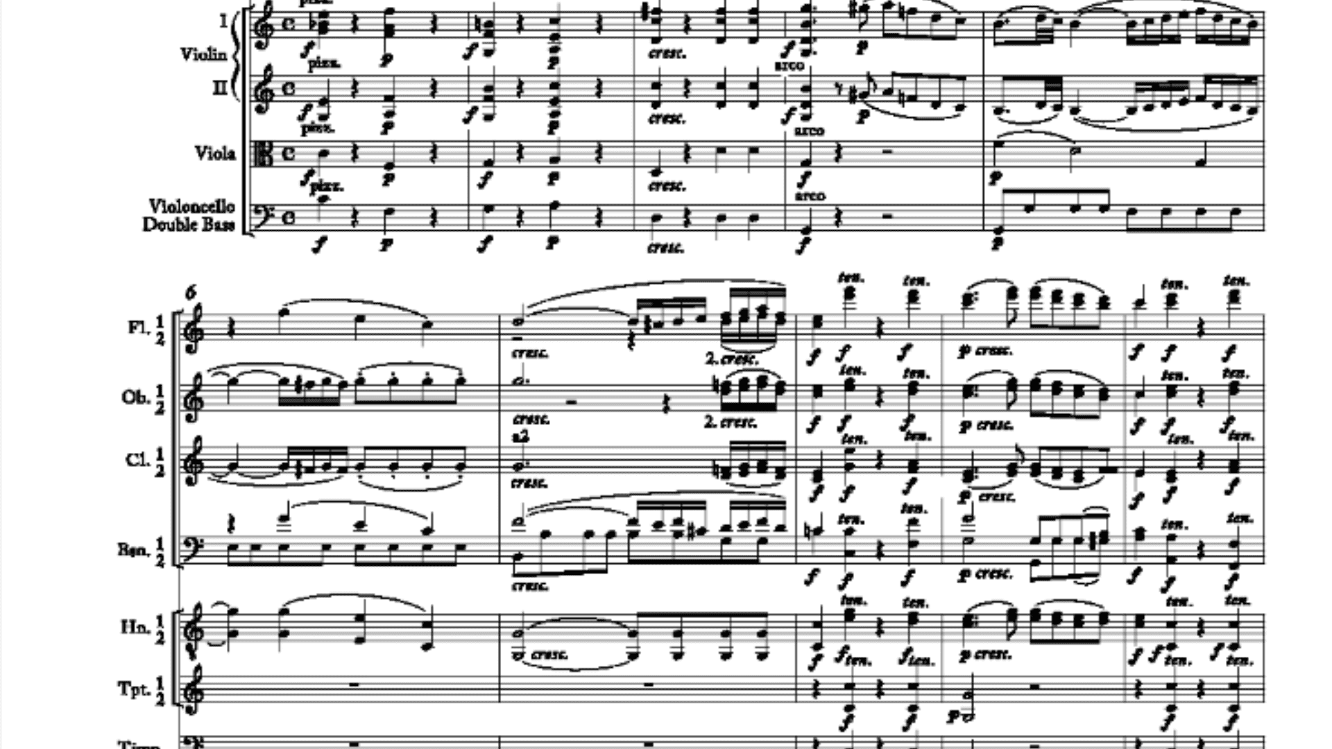 11 Die Partitur des Orchesters